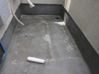 バルコニーの防水工事　目黒区I様邸